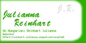 julianna reinhart business card